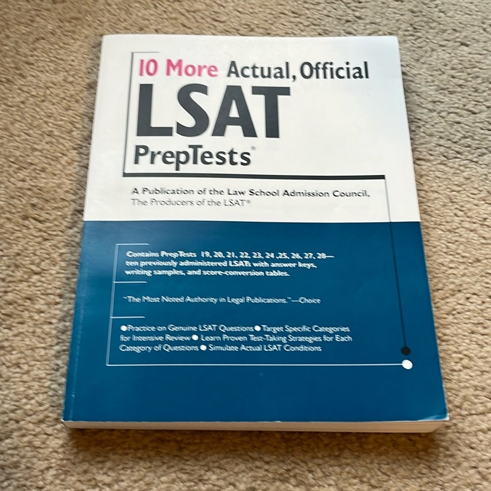 LSAT PrepTests Book 2002